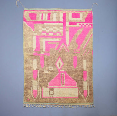 Vintage Moroccan Rug 6.1 x 9.1 feet / 186 x 280 cm